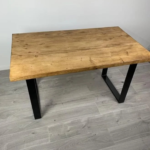 Modern Rustic Solid Wood Dining Table