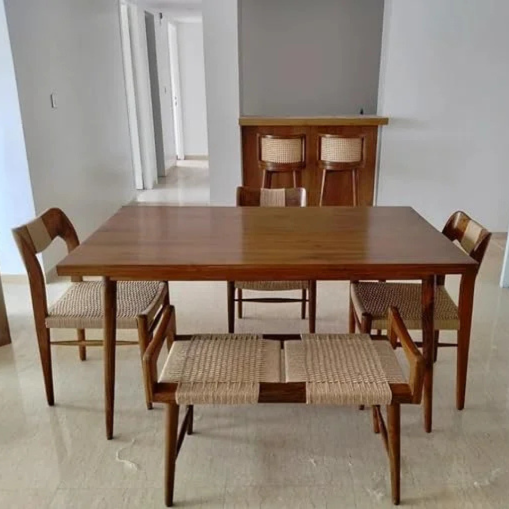 Teak Wood 6 Seater Dining Table