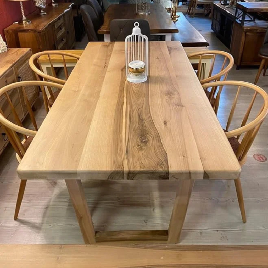 Walnut Finishing Dining Table