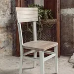 Armless White Dining Chair