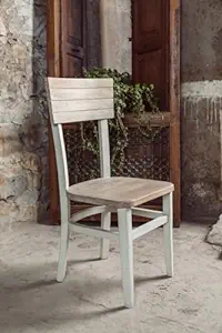 Armless White Dining Chair