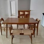 6 Seater Dining Table Set with 4 Chairs & 1 Bench