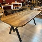 6 Seater Dining Table Set with Metal legs