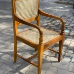 Teak wood and Cane chair