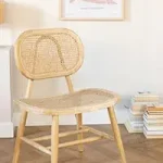 Armless Rattan chair in Natural