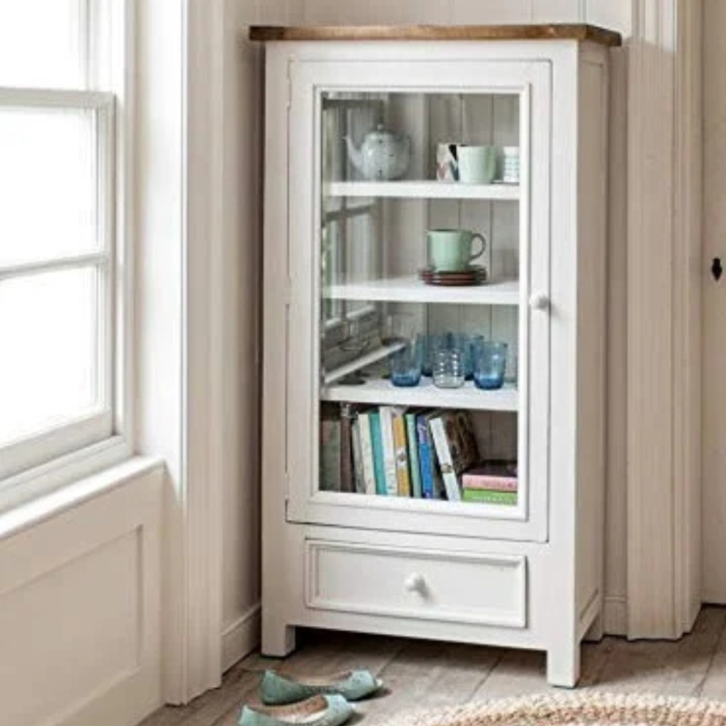 Noziya Furniture Solid Sheesham Wood Crockery Cabinet | Kitchen Cabinet | Storage Unit | Display Cabinet | Bookshelf