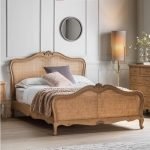 HandCarved Rattan King Size Bed