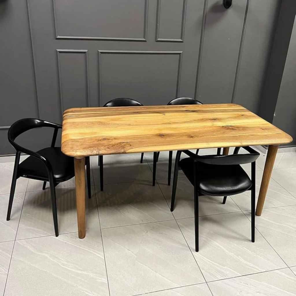 Mango Wooden 4 Seater Dining Table With 4 Chairs