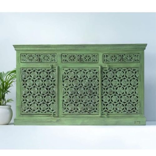 Handcarved Storage Cabinet