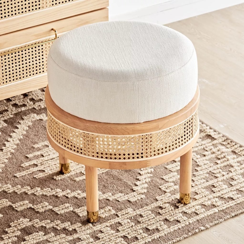 Rattan Dressing Stool