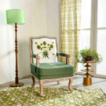 Noziya Furniture Solid Wooden Anti Accent Chair for Living Room, Hotel & Home