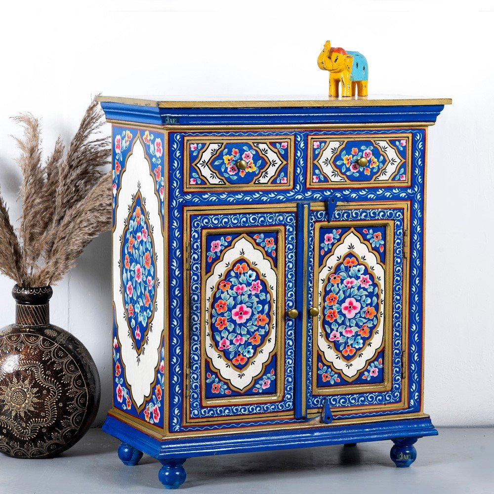 Wooden Handpainted Cabinet