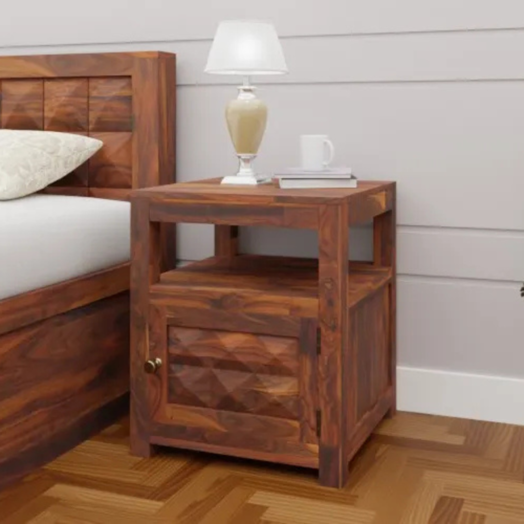 Noziya Furniture Solid Wood Side Tables For Room