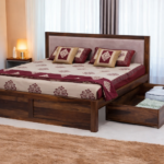 Noziya Furniture Solid Wooden Poster Bed