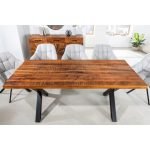 Noziya Furniture Mango Wood 6 Seater Dining Table for Dining Room and Room
