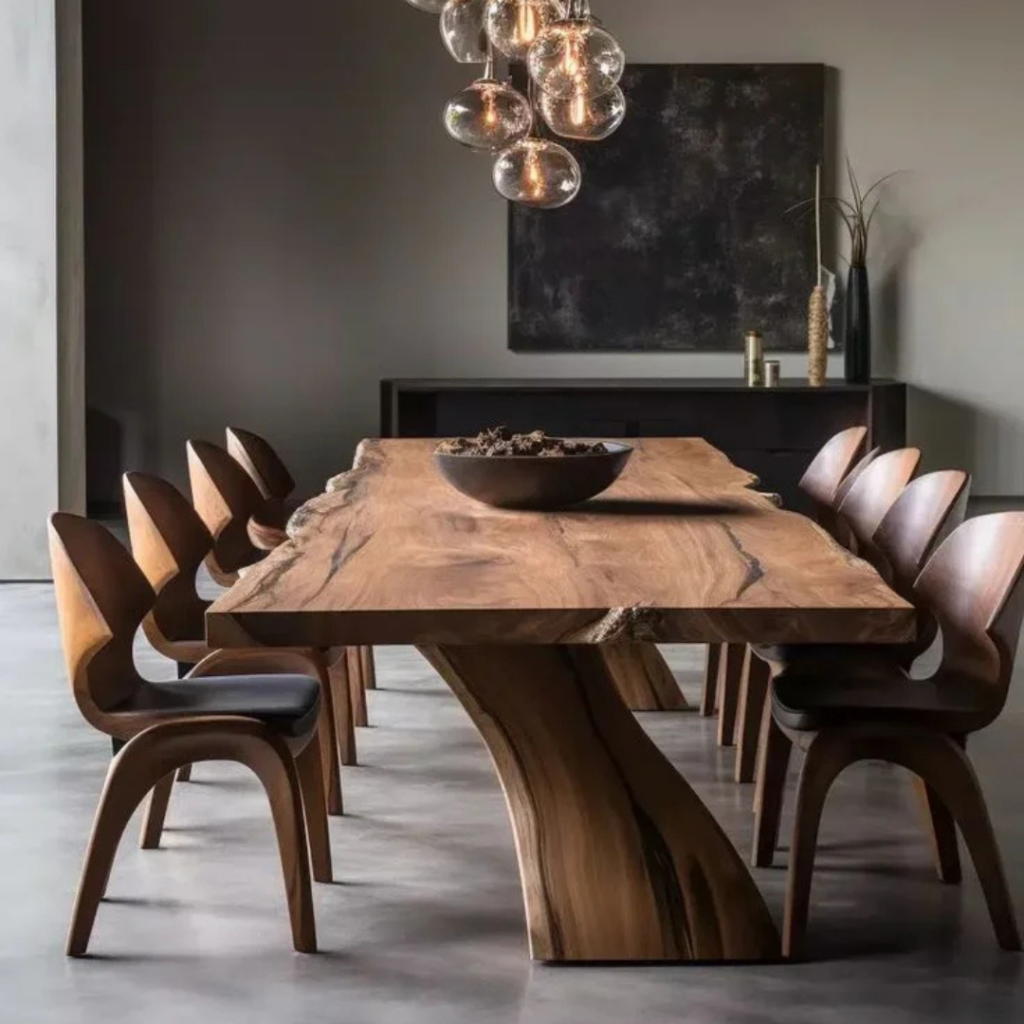Wood 8-Seater Dining Table
