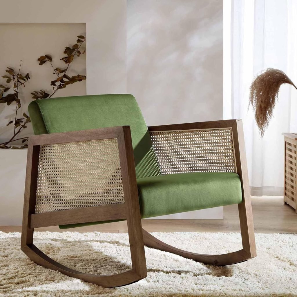 Wooden Rattan Arm Chair
