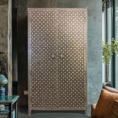 Wooden Double Door Wardrobe