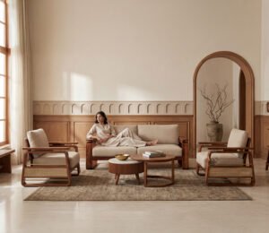 wooden sofas
