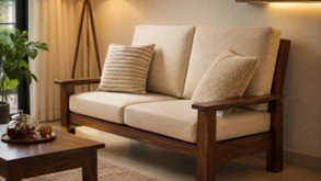 Compact 2-Seater Sofa for Small Spaces