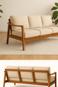 Minimal Wooden Sofa Design